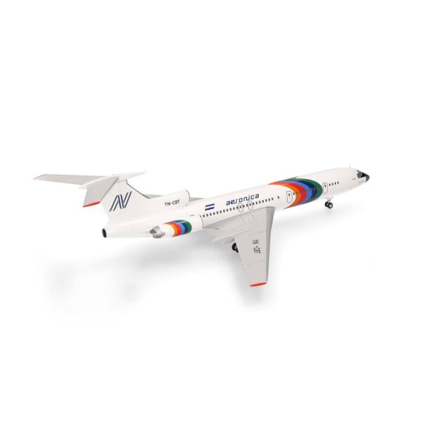 Herpa 573207 1/200 Ölçek, Aeronica Tupolev TU-154M (Momotombo) YN-CBT, Metal, Sergilemeye Hazır Model Yolcu Uçağı