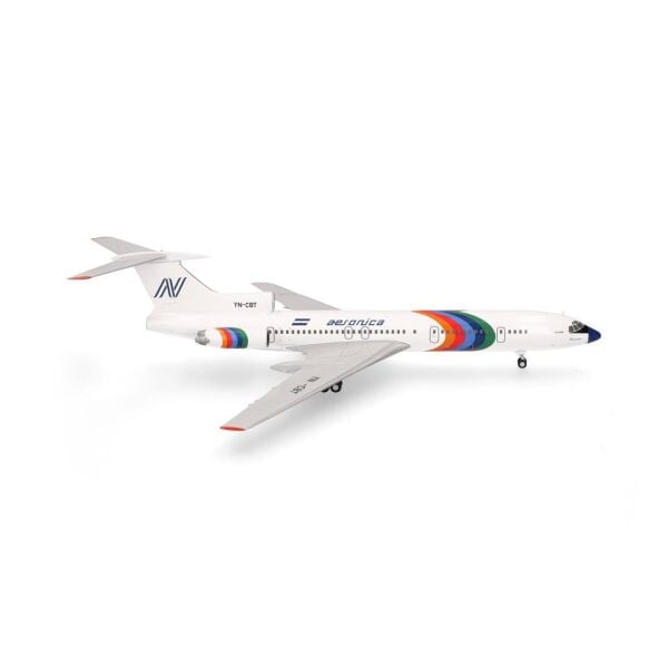 Herpa 573207 1/200 Ölçek, Aeronica Tupolev TU-154M (Momotombo) YN-CBT, Metal, Sergilemeye Hazır Model Yolcu Uçağı