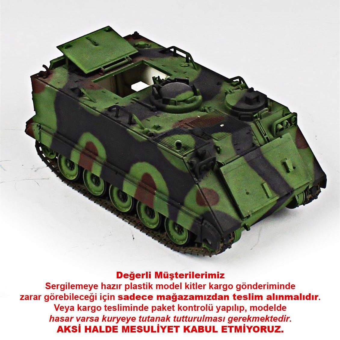 QD215 1/35 Ölçek, M113A1, Tamiya, Sergilemeye Hazır Plastik Tank Maketi