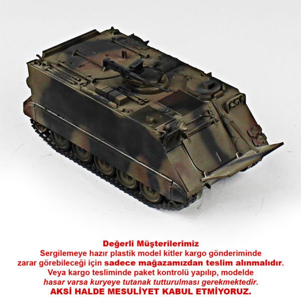 QD216 1/35 Ölçek, M106 Havan, Tamiya, Sergilemeye Hazır Plastik Tank Maketi