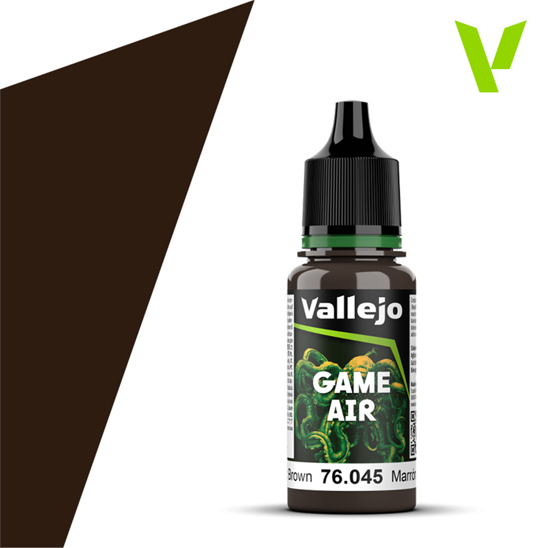 Vallejo 76045 18 ml. Charred Brown, Model Air Serisi Model Boyası