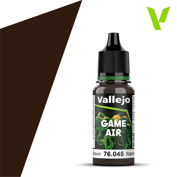 Vallejo 76045 18 ml. Charred Brown, Model Air Serisi Model Boyası