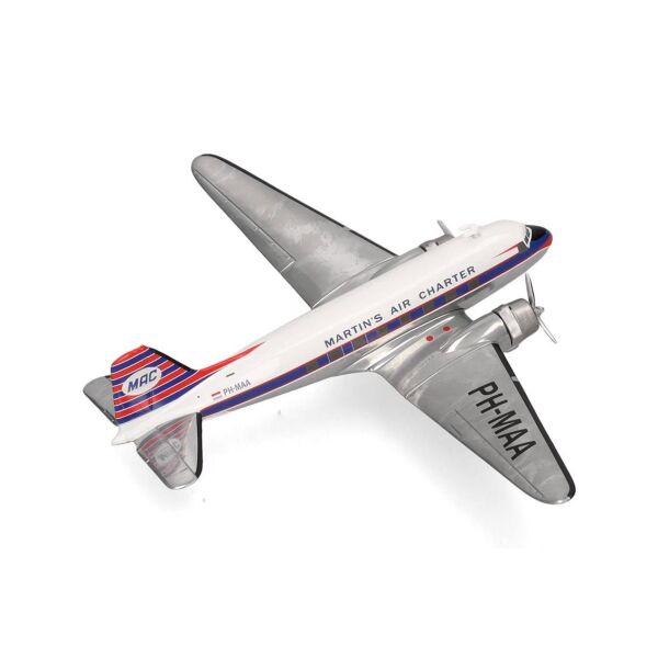 Herpa 573566 1/200 Ölçek, Martin's Air Charter Douglas DC-3, PH-MAA, Metal, Sergilemeye Hazır Model Yolcu Uçağı