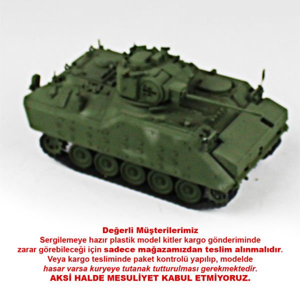 QD217 1/35 Ölçek, FNSS ZMA 25 mm. Canon, AFV Club, Sergilemeye Hazır Plastik Tank Maketi