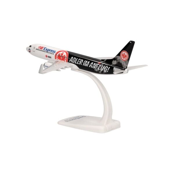 Herpa 614481 1/200 Ölçek, Sun Express Boeing 737-800 (Eintracht Frankfurt-SGE Express) TC-SPM, Snapfit, Plastik, Standlı, Sergi