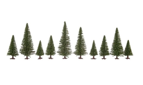 Noch 26830 Kaideli Köknar Ağaçları, 10 Adet, 5-14 cm. Diorama Malzemesi