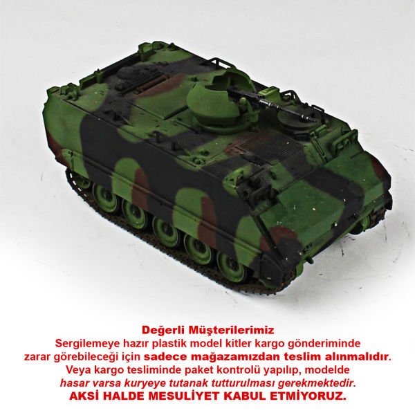 QD220 1/35 Ölçek, M113A2 12,7 mm. Kuleli, Tamiya, Sergilemeye Hazır Plastik Tank Maketi