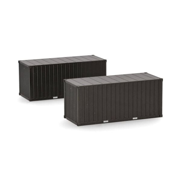 Herpa 747127 1/87 Ölçek, Alman Ordusu Konteyneri, 2 Adet, Sergilemeye Hazır Askeri Model Araç