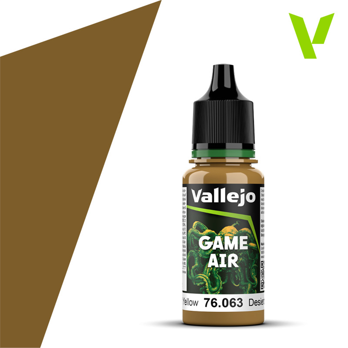 Vallejo 76063 18 ml. Desert Yellow, Model Air Serisi Model Boyası