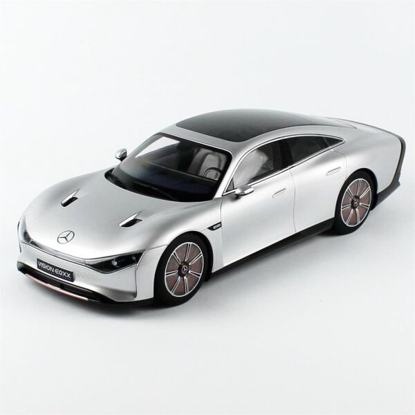 NZG 1073/55 1/18 Ölçek, Mercedes-Benz Vision EQXX alüminyum Gümüş, Sergilemeye Hazır Metal Model