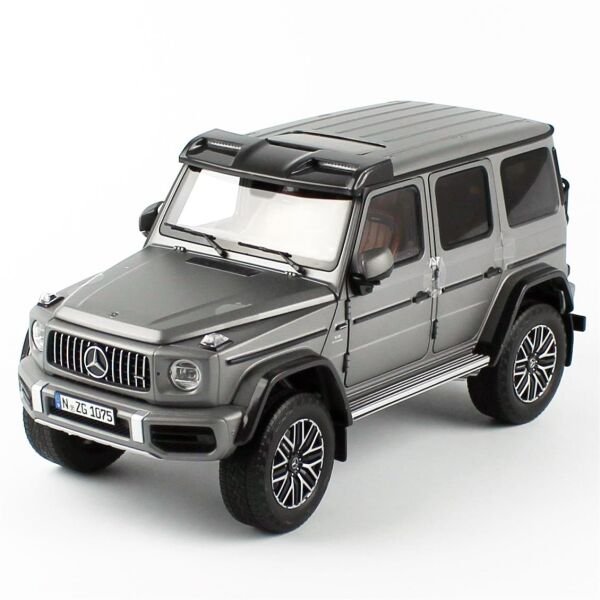 NZG 1075/61 1/18 Ölçek, Mercedes-AMG G 63, Platin Magno, Sergilemeye Hazır Metal Model