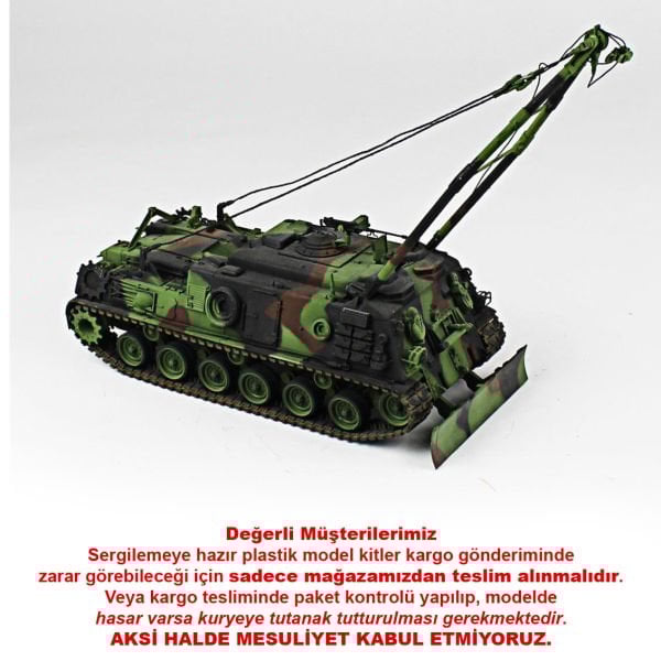 QD227 1/35 Ölçek, M88 Bergepanzer / afv club Sergilemeye Hazır Plastik Tank Maketi