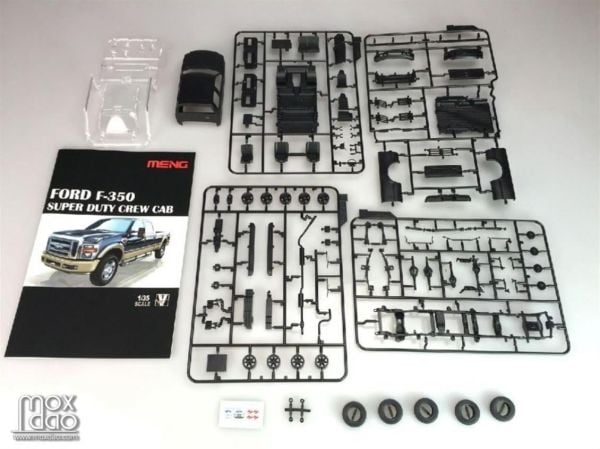 Meng VS-006 1/35 Ölçek, Ford F-350 Super Duty, Çift Kabinli Kamyonet, Plastik Model kiti