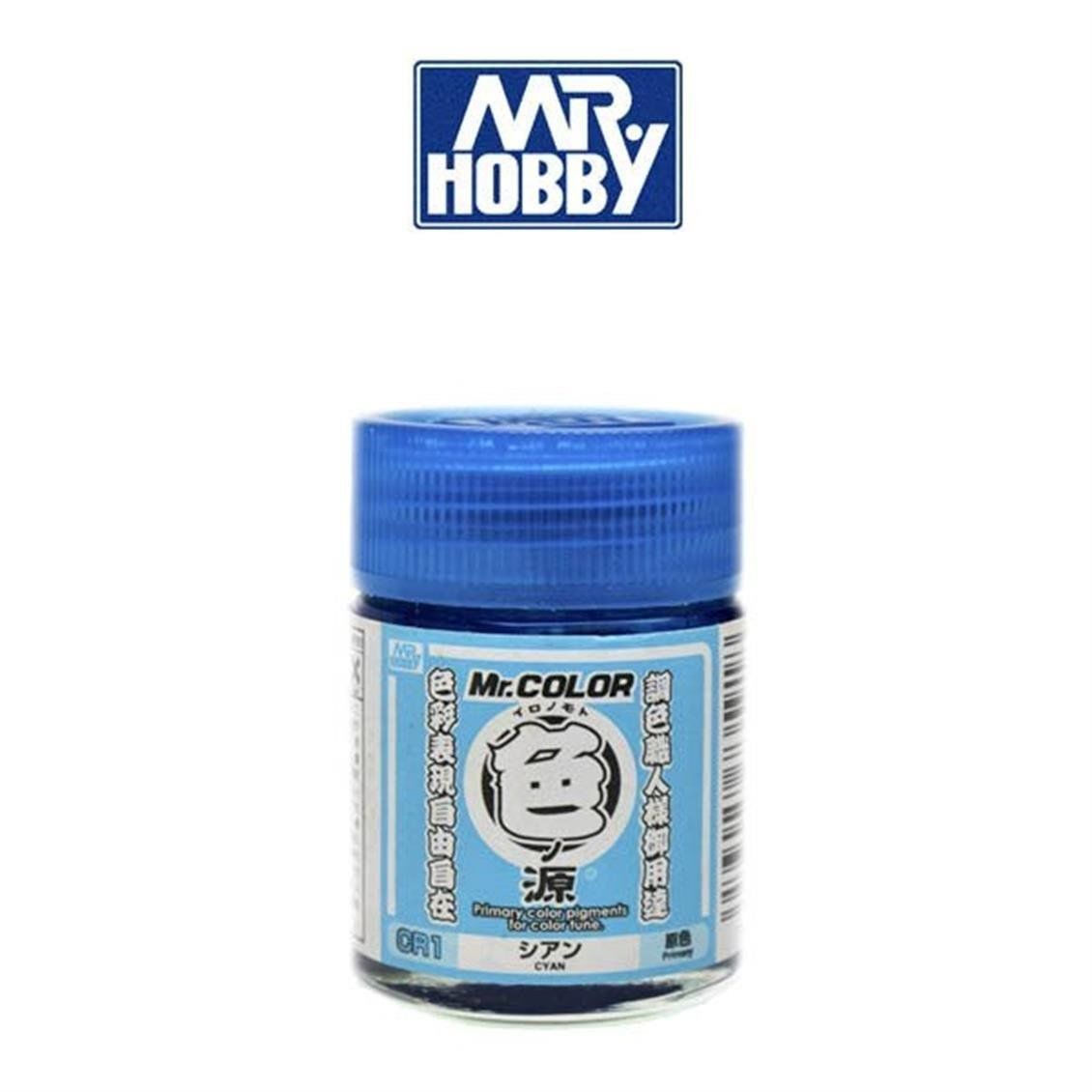Mr.Hobby CR-1 10 ml. Primary Color Pigments Cyan, Mr.Color Serisi Model Boyası