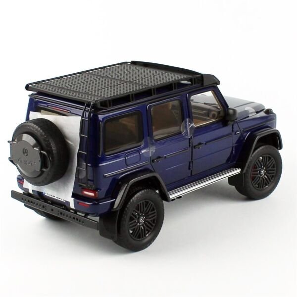 NZG 1075-1/20 1/18 Ölçek, Mercedes-AMG G 63 Arazi Aracı, Mistik Mavi, Sergilemeye Hazır Metal Model