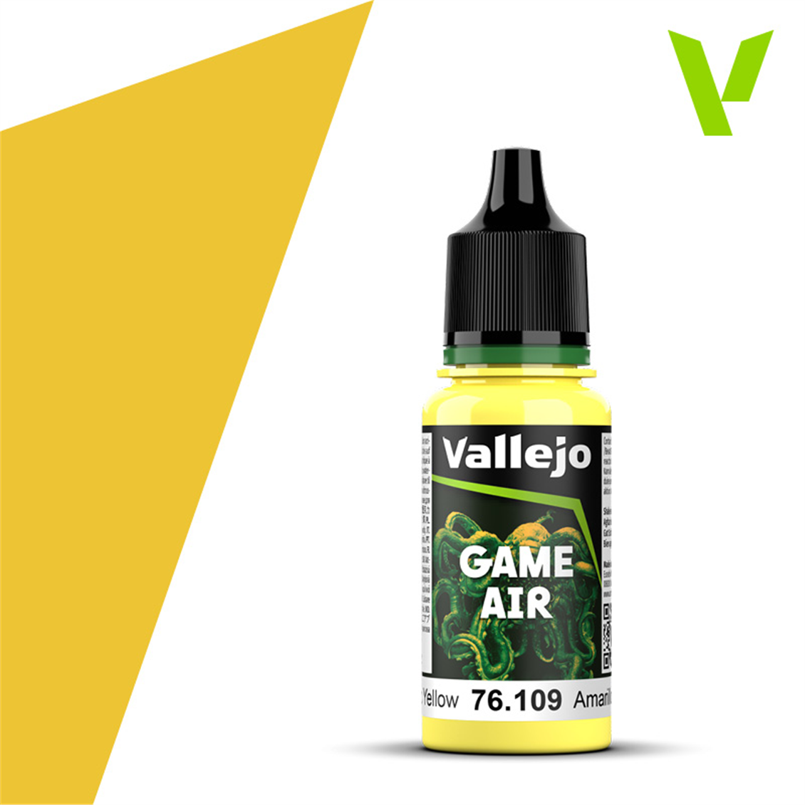 Vallejo 76109 18 ml. Toxic Yellow, Model Air Serisi Model Boyası