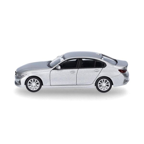 Herpa 430791-005 1/87 Ölçek, BMW 3 (G20), Gümüş, Sergilemeye Hazır Model Araç