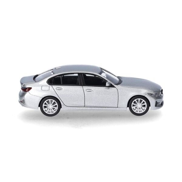 Herpa 430791-005 1/87 Ölçek, BMW 3 (G20), Gümüş, Sergilemeye Hazır Model Araç