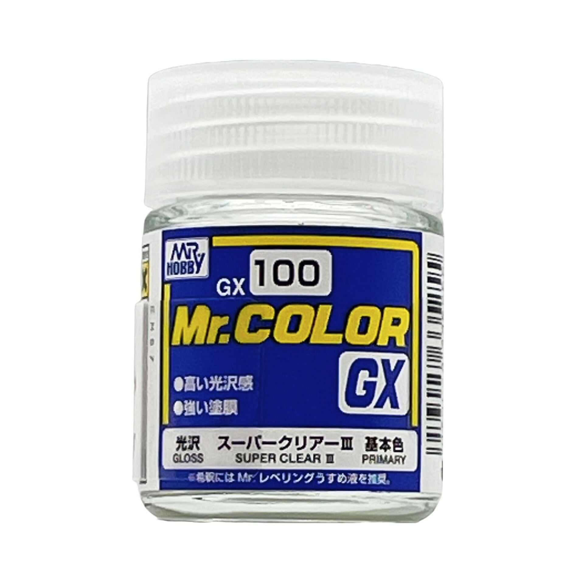Mr.Hobby GX-100 18 ml. Super Clear III, Mr.Color Serisi Model Boyası