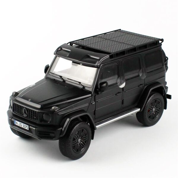 NZG 1075-1/50 1/18 Ölçek, Mercedes-AMG G 63 Arazi Aracı, Gece Siyahı, Sergilemeye Hazır Metal Model