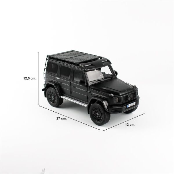 NZG 1075-1/50 1/18 Ölçek, Mercedes-AMG G 63 Arazi Aracı, Gece Siyahı, Sergilemeye Hazır Metal Model
