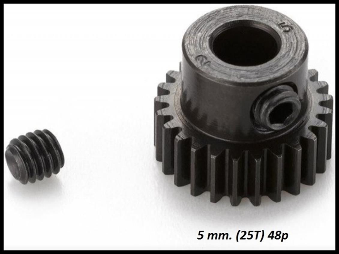 Hobbywing 30820203 25T 5MM 48Pitch, Çelik Pinyon Dişlisi