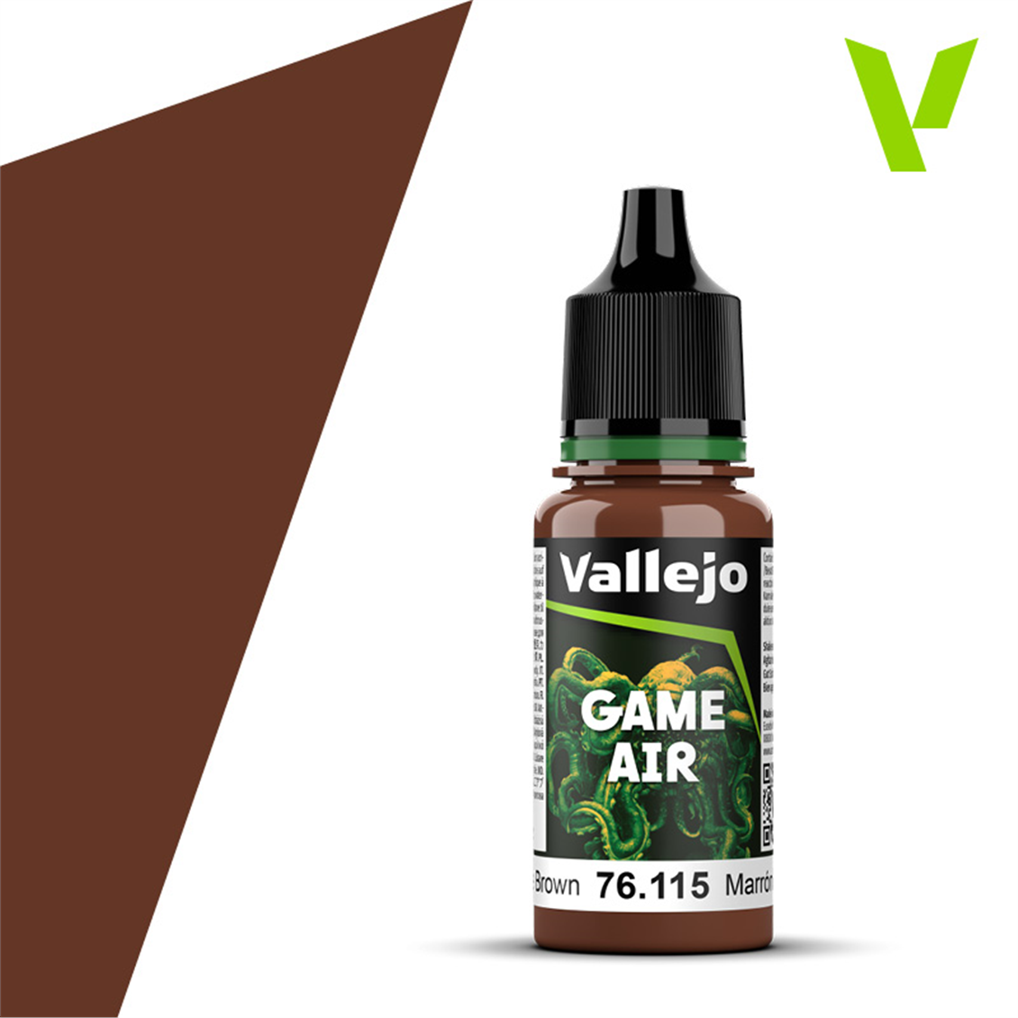 Vallejo 76115 18 ml. Grunge Brown, Model Air Serisi Model Boyası