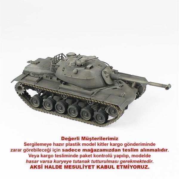 QD233 1/35 Ölçek, M48A2, Tamiya, Sergilemeye Hazır Plastik Tank Maketi