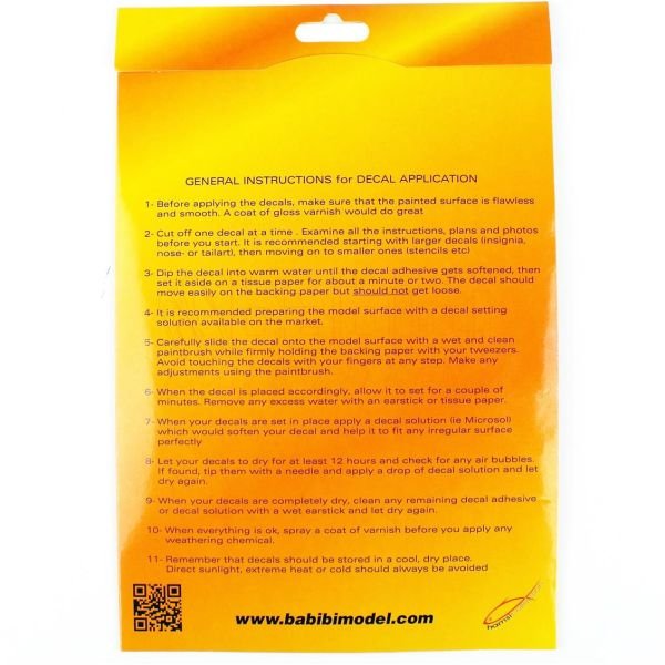 Babibi DBT-01382 1/32 Ölçek, F-4E Terminator Şimşek Projesi Özel Boyama, Dekal Çıkartma