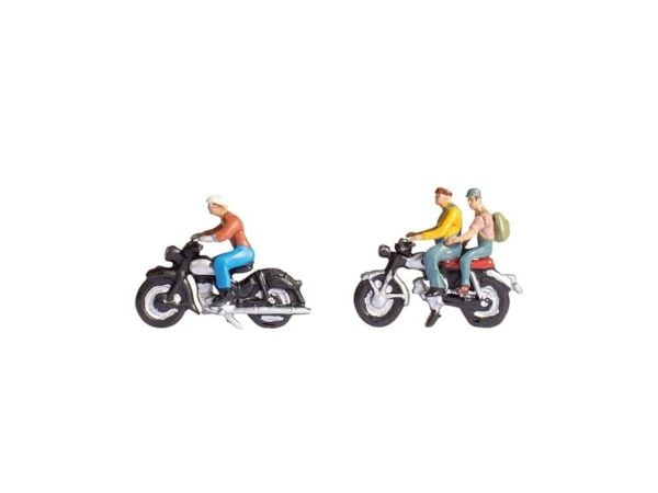 Noch 15904 1/87 Ölçek Motorsikletli Figürleri-A, 3 Adet