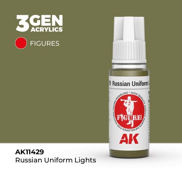 AK 11429 17 ml. Russian Uniform Lights, Figür Serisi 3GEN Akrilik Model Boyası