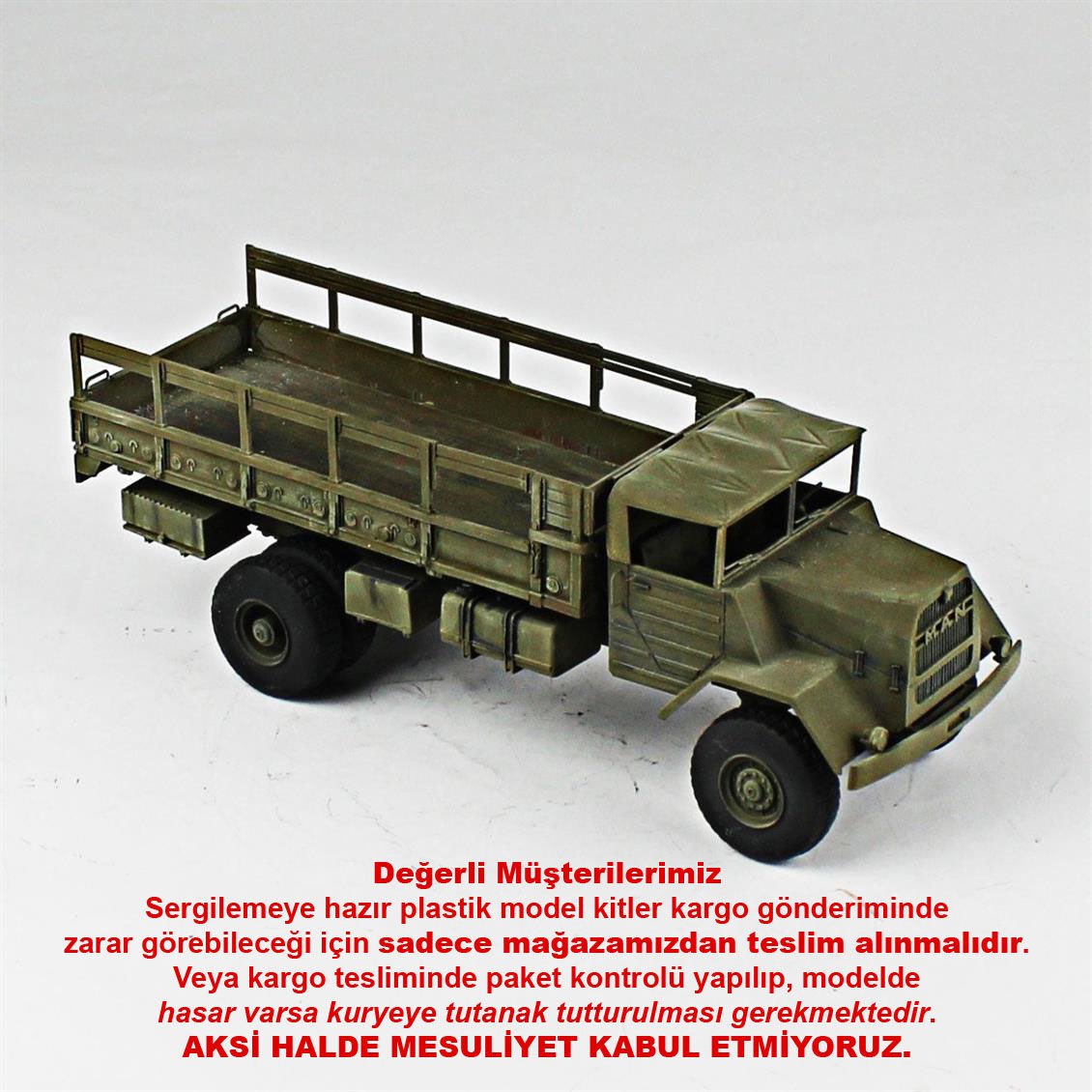 QD235 1/35 Ölçek, MAN 632 L2, HobbyFan+Scratch, Sergilemeye Hazır Plastik Tank Maketi