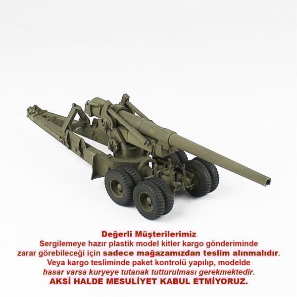 QD237 1/35 Ölçek, M59 155 mm. Top, AFV Club, Sergilemeye Hazır Plastik Tank Maketi