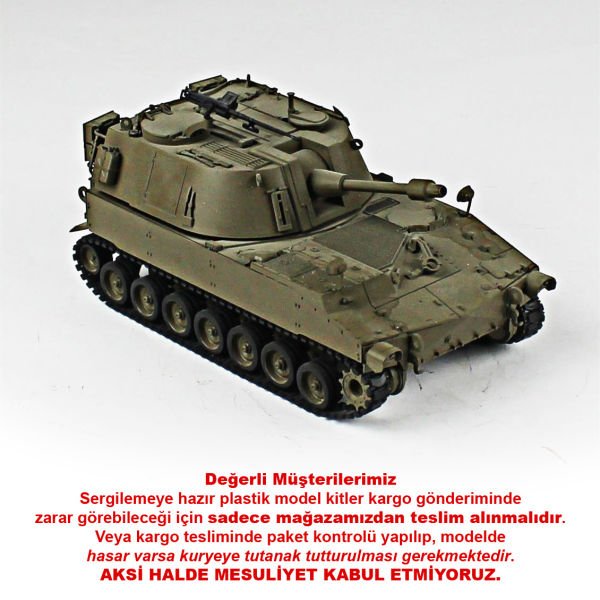 QD238 1/35 Ölçek, M108, AFV Club, Sergilemeye Hazır Plastik Tank Maketi