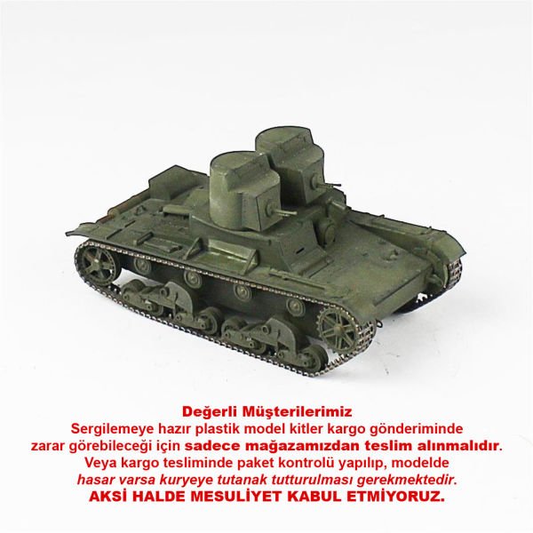 QD239 1/35 Ölçek, T-26 Hafif Tank, Hobbyboss, Sergilemeye Hazır Plastik Tank Maketi