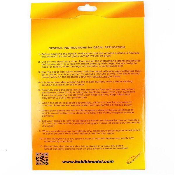 Babibi DBT-01376 1/48 Ölçek, RF-4E Terminator Işık Projesi Özel Boyama Decal Set Kırmızı, Dekal Çıkartma