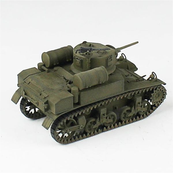 QD240 1/35 Ölçek, M3A1 Stuart, Italeri, Sergilemeye Hazır Plastik Tank Maketi