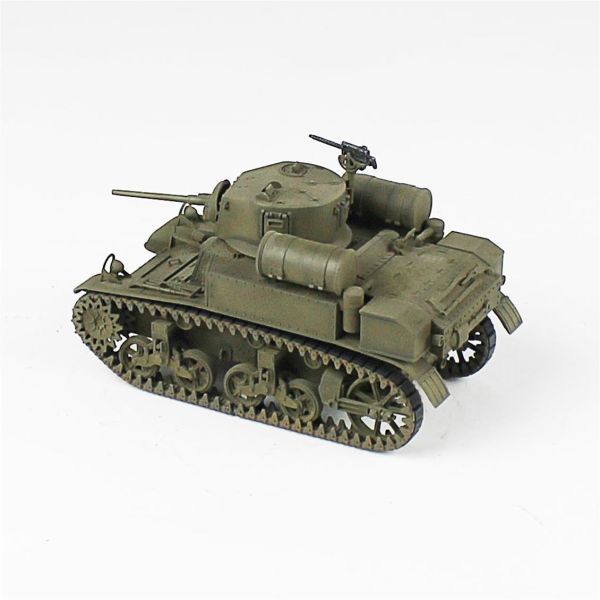 QD240 1/35 Ölçek, M3A1 Stuart, Italeri, Sergilemeye Hazır Plastik Tank Maketi
