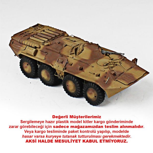 QD242 1/35 Ölçek, BTR-80, Zvezda, Sergilemeye Hazır Plastik Tank Maketi