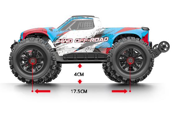 MJX 1/16 Hyper GO 16208 4x4 Fırçasız (Brushless) Motor ve Escli, 2.4 Ghz. Uzaktan Kumandalı Arazi Aracı