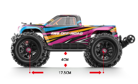 MJX 1/16  Hyper GO 16209 4x4 Fırçasız (Brushless) Motor ve Escli, 2.4 Ghz. Uzaktan Kumandalı Arazi Aracı