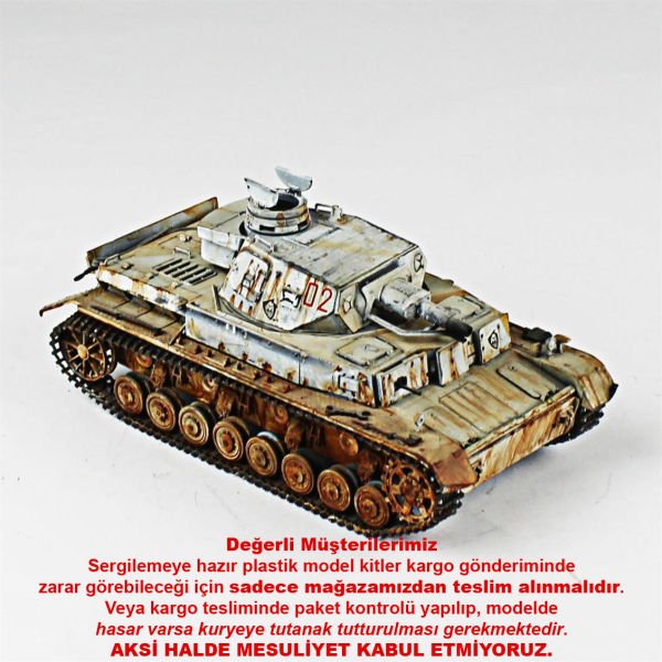 QD245 1/35 Ölçek, Panzer IV Ausf D, Tamiya, Sergilemeye Hazır Plastik Tank Maketi