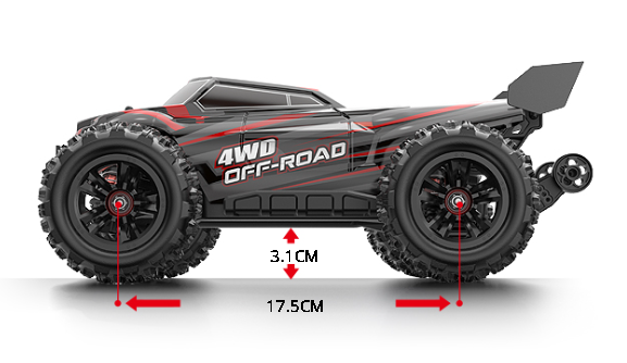 MJX 1/16 Hyper GO 16210 4x4 Fırçasız (Brushless) Motor ve Escli, 2.4 Ghz. Uzaktan Kumandalı Arazi Aracı