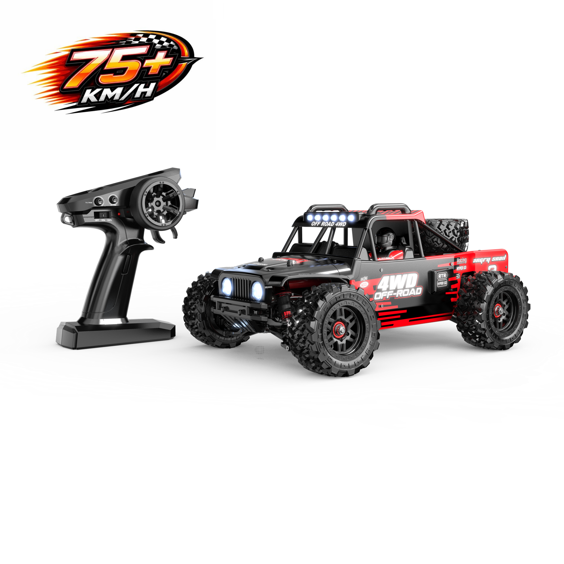 MJX 1/14 Hyper GO 14209 4x4 Fırçasız (Brushless) Motor ve Escli, Su Geçirmez (Waterproof) 2.4 Ghz. Uzaktan Kumandalı Arazi Aracı Normal Paket