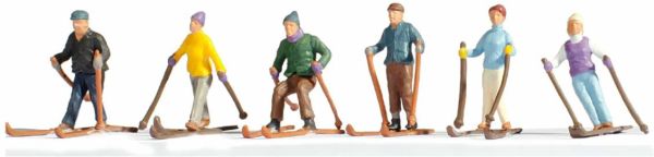 Noch 15828 1/87 Ölçek Kayakcı Figürleri-A, 6 Adet