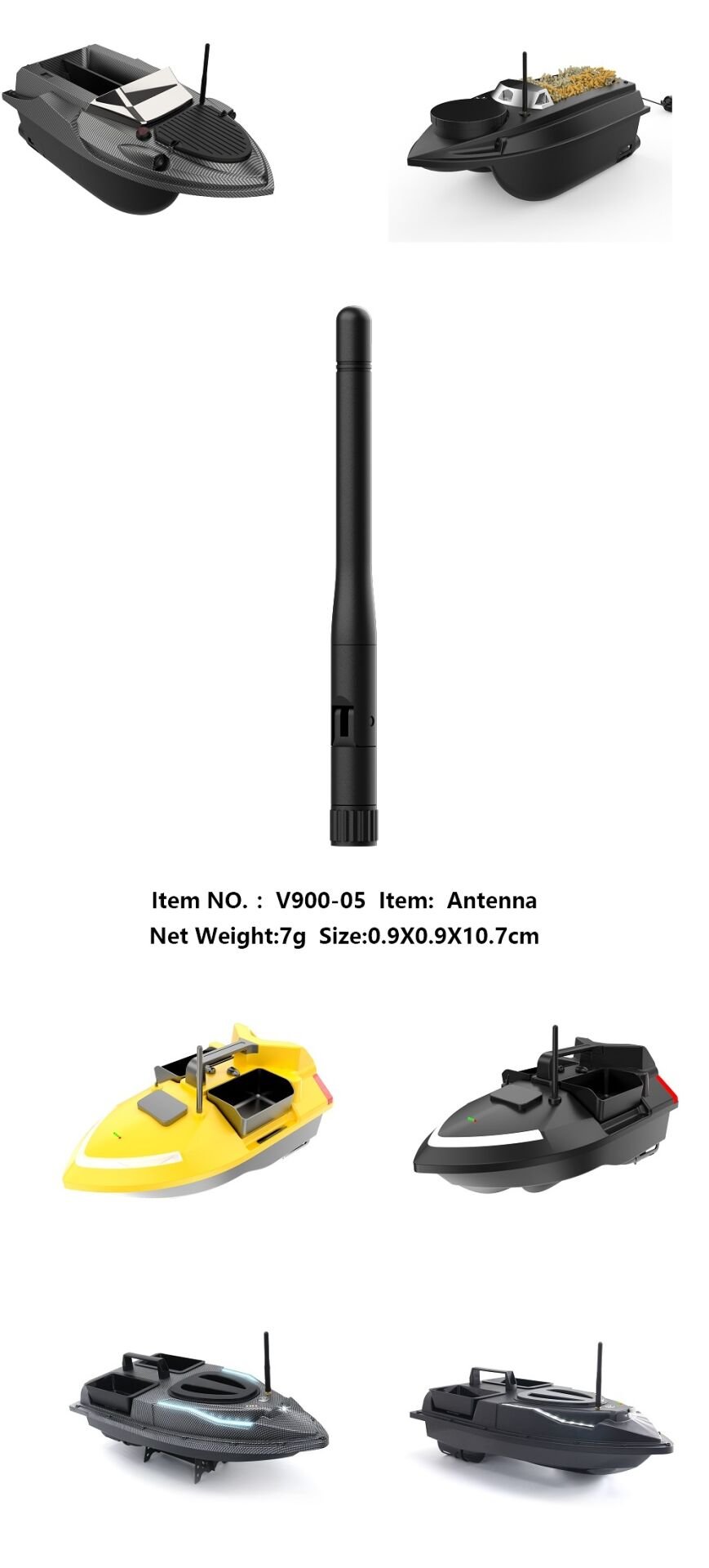 Balık, Sazan Yemleme Teknesi ve Botu Anteni