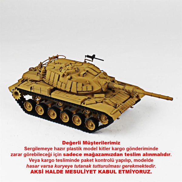 QD248 1/35 Ölçek, M-60 Blazer, Italeri, Sergilemeye Hazır Plastik Tank Maketi