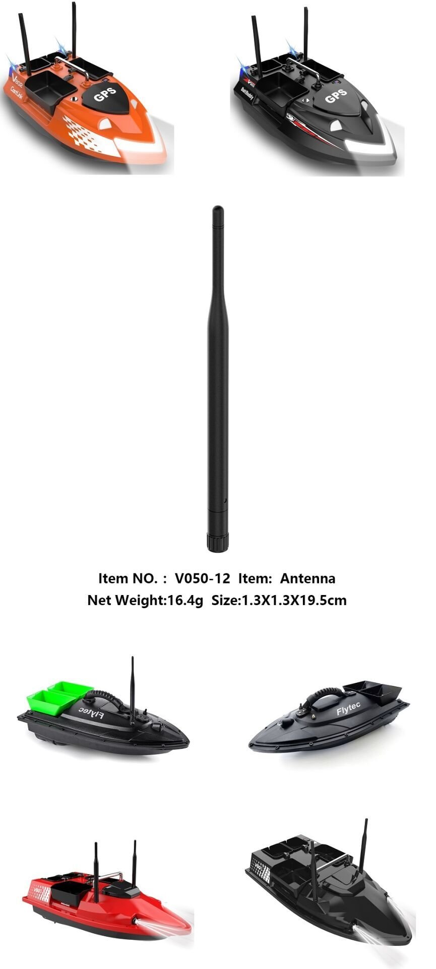 Balık, Sazan Yemleme Teknesi ve Botu Anteni