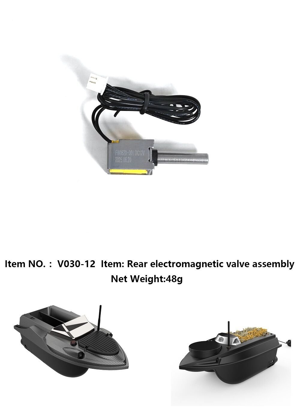 Flytec V030 ve V080 Modeline Uyumlu Balık, Yemleme Botu Arka Kanca Motoru