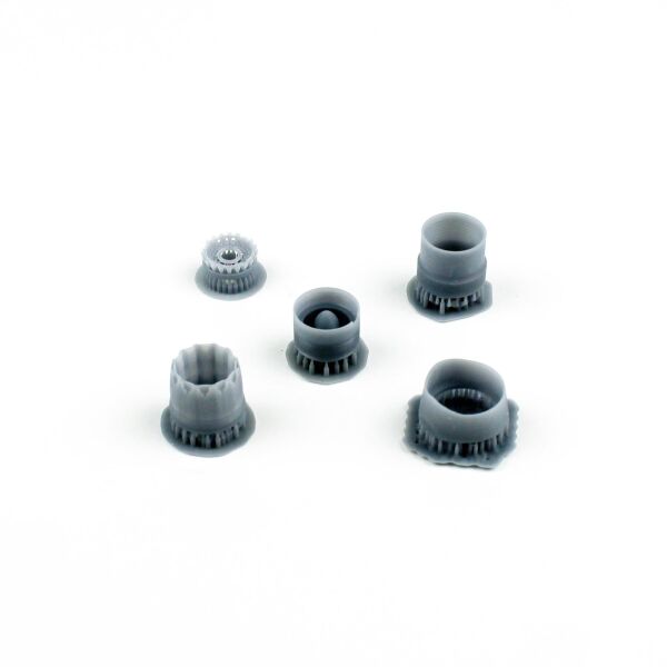 Hobbytime 201 1/72 Ölçek, F-16 GE  F110 Açık Egzost, 3D Yazılmış Reçine Detay Parçası